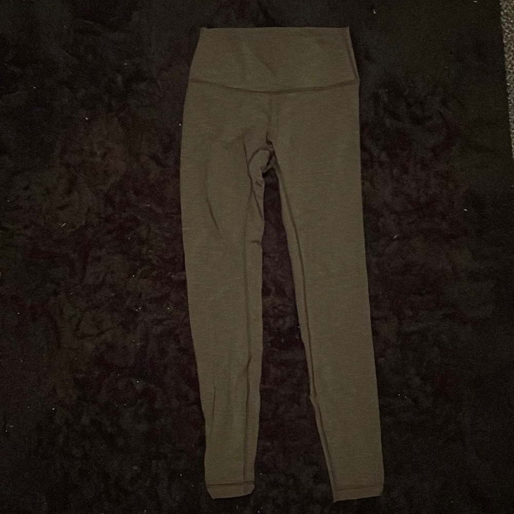 Lululemon gray heather wunder under leggings